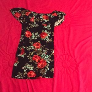 Crystal Doll Dark Blue Floral dress